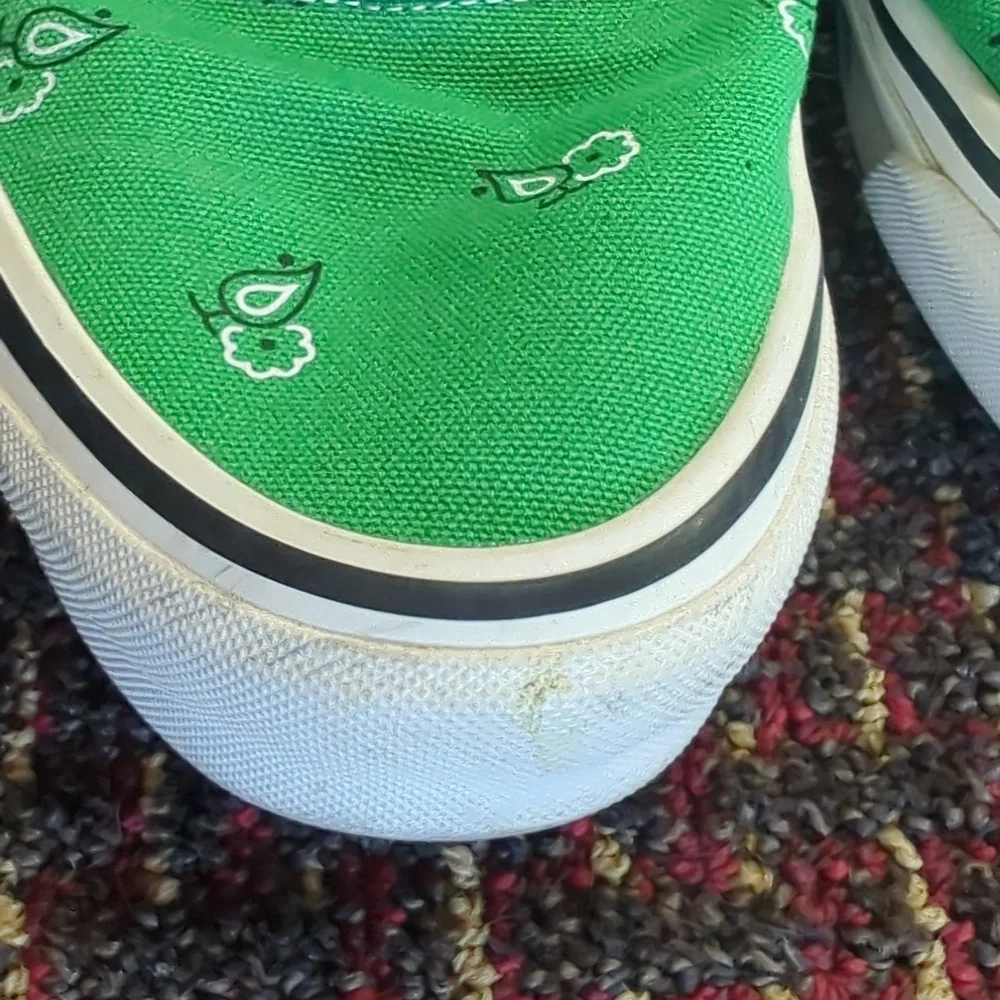 Vans Authentics California Paisley Green Sneakers - Picture 6 of 6